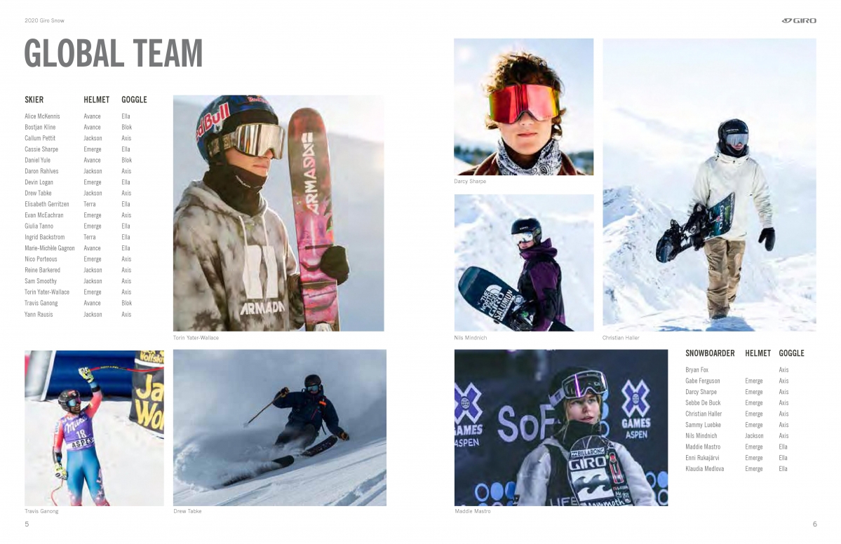 장비리뷰 2020 Giro Snow Catalog