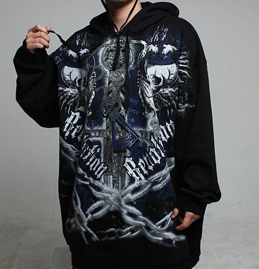 [WWW] BLUE SKULL HOODIE(BLK).JPG